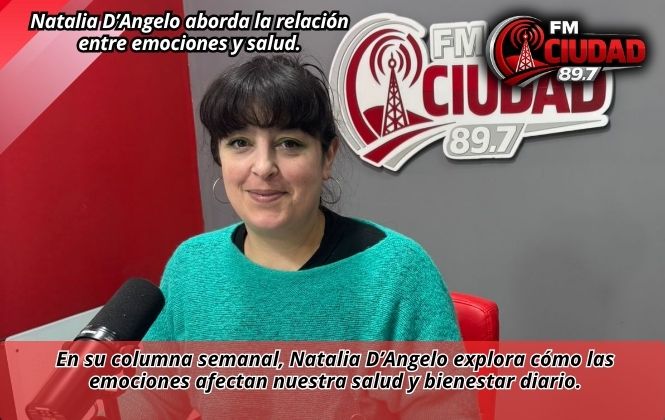 Natalia D’Angelo aborda la relación entre emociones y salud.