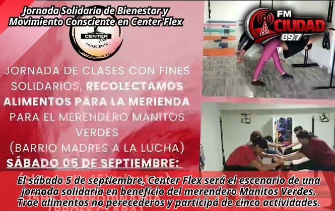 Jornada Solidaria de Bienestar y Movimiento Consciente en Center Flex