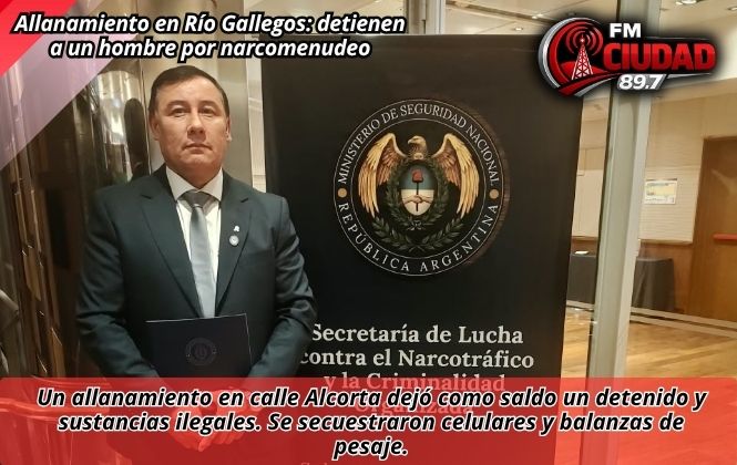 Allanamiento en Río Gallegos: detienen a un hombre por narcomenudeo