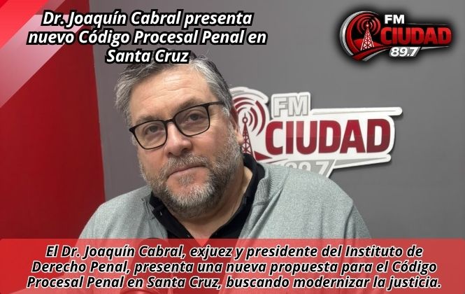 Dr. Joaquín Cabral presenta nuevo Código Procesal Penal en Santa Cruz