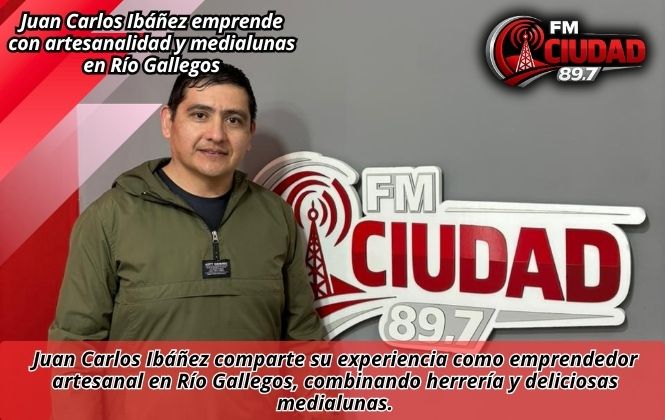 Juan Carlos Ibáñez emprende con artesanalidad y medialunas en Río Gallegos