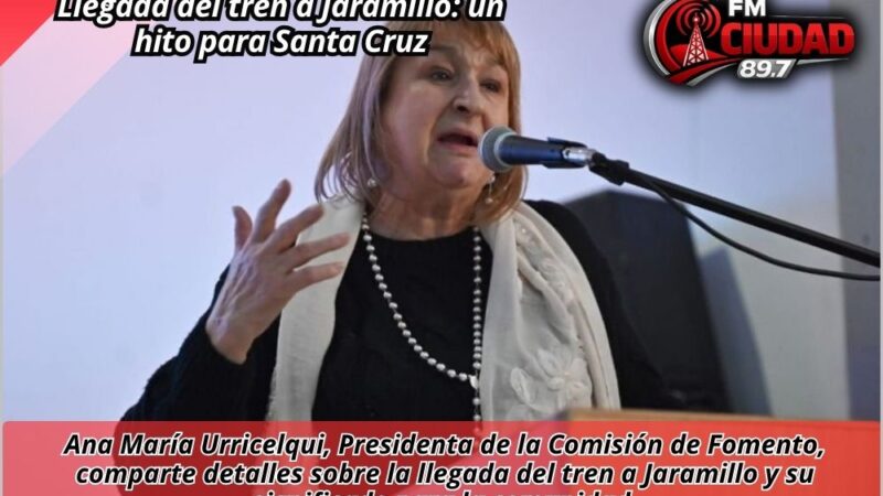 Llegada del tren a Jaramillo: un hito para Santa Cruz