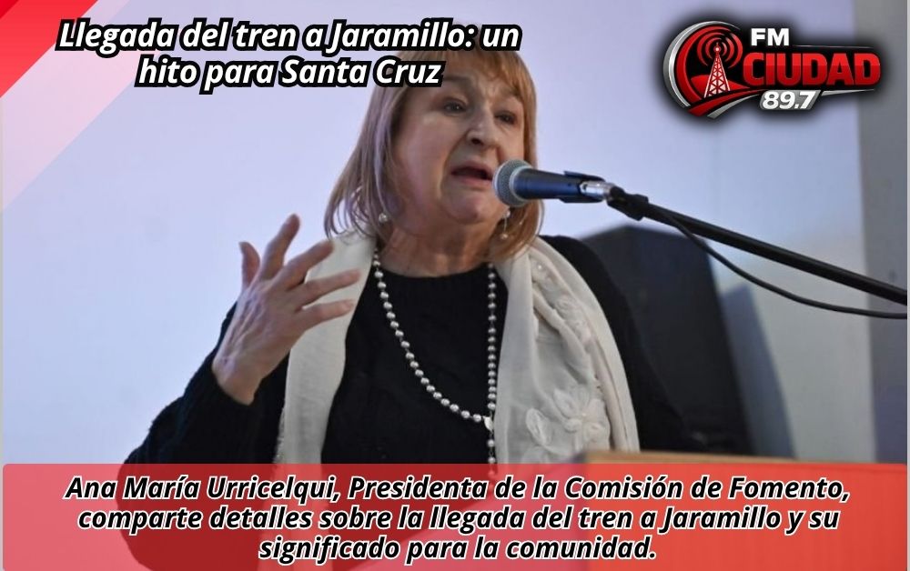 Llegada del tren a Jaramillo: un hito para Santa Cruz
