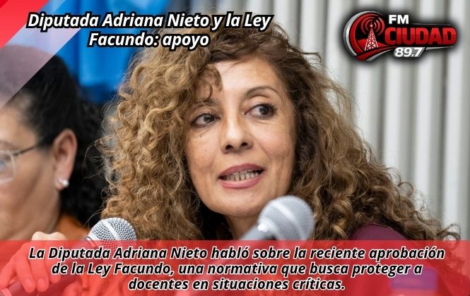 Diputada Adriana Nieto y la Ley Facundo: apoyo