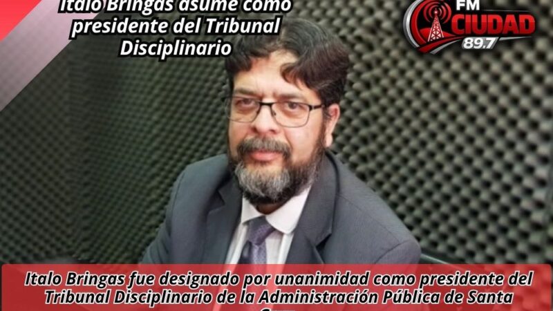 Italo Bringas asume como presidente del Tribunal Disciplinario