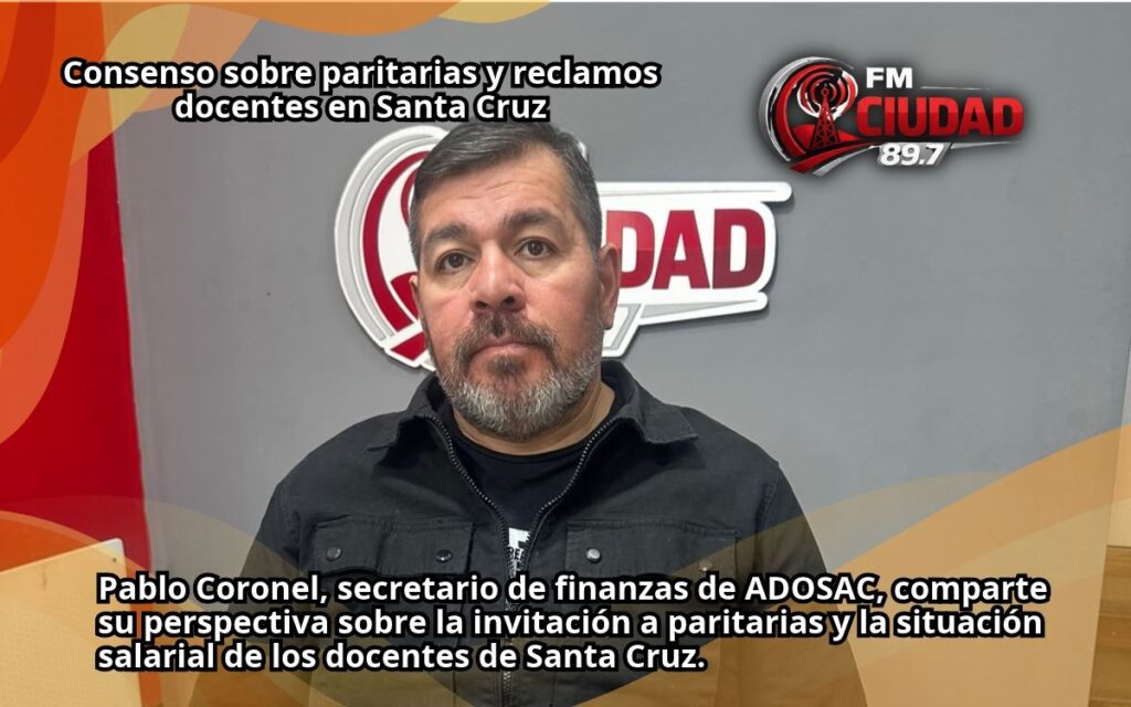 Consenso sobre paritarias y reclamos docentes en Santa Cruz