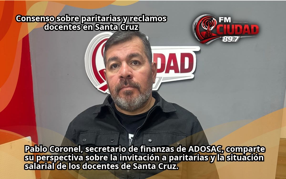 Consenso sobre paritarias y reclamos docentes en Santa Cruz