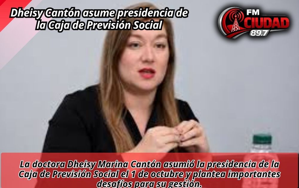 Dheisy Cantón asume presidencia de la Caja de Previsión Social