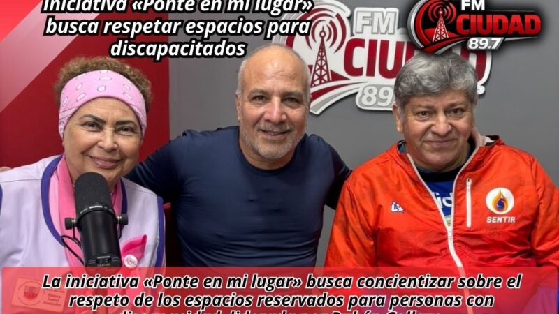 Iniciativa «Ponte en mi lugar» busca respetar espacios para discapacitados