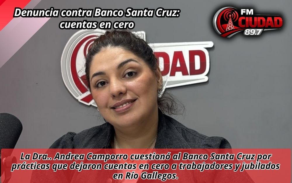 Denuncia contra Banco Santa Cruz: cuentas en cero