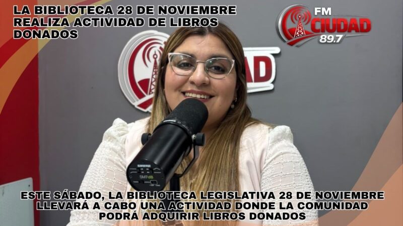 La biblioteca 28 de Noviembre realiza actividad de libros donados