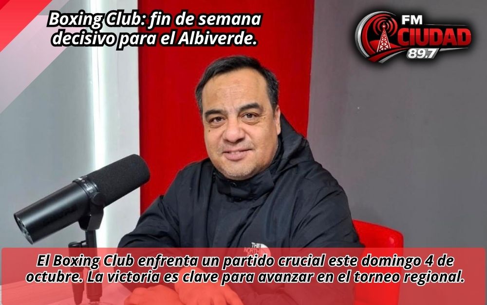 Boxing Club: fin de semana decisivo para el Albiverde.