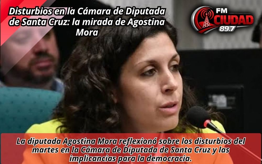 Disturbios en la Cámara de Diputada de Santa Cruz: la mirada de Agostina Mora