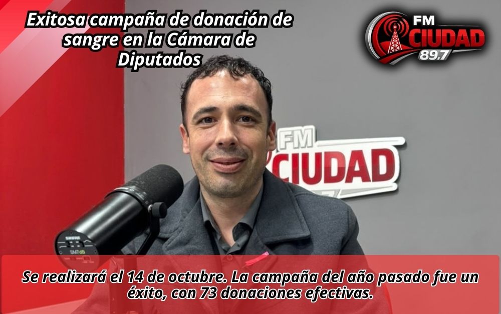 Exitosa campaña de donación de sangre en la Cámara de Diputados