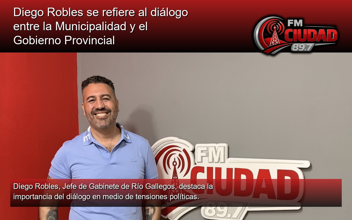 Diego Robles se refiere al diálogo entre la Municipalidad y el Gobierno Provincial